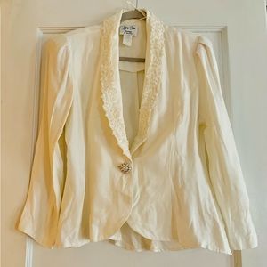 Vintage Romantic Vintage Cottagecore Heirloom Soft Boho Jacket Bling